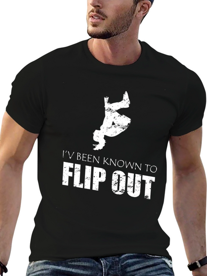 Camiseta Hombre Flip Out Negra