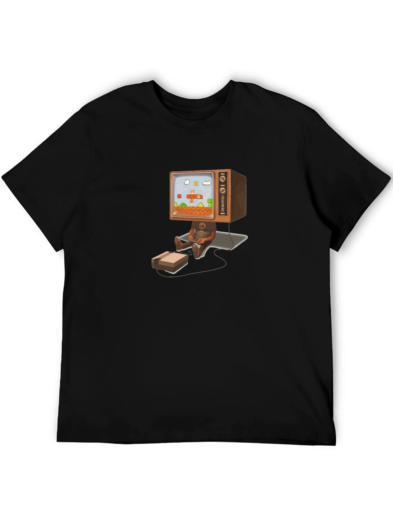 Camiseta Negra Diseño Retro Gaming