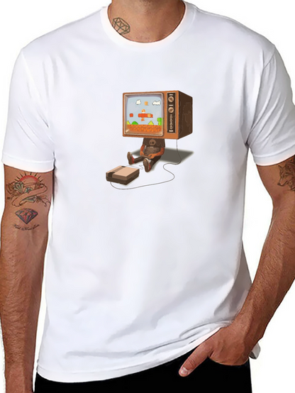 Camiseta Negra Diseño Retro Gaming