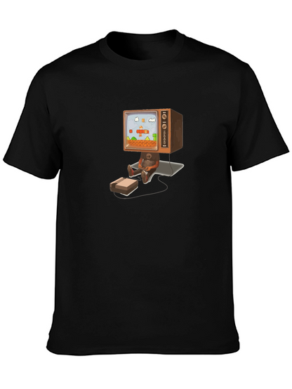 Camiseta Negra Diseño Retro Gaming