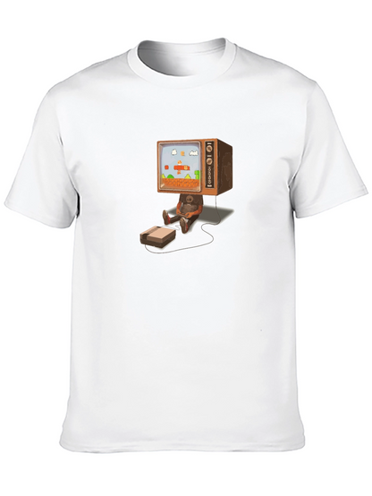 Camiseta Negra Diseño Retro Gaming
