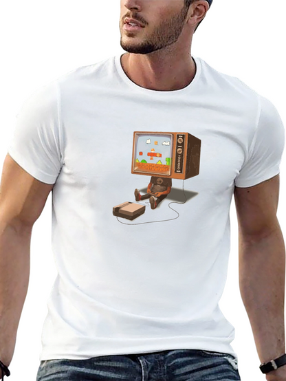 Camiseta Negra Diseño Retro Gaming