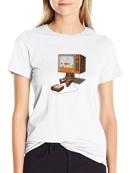 Camiseta Negra Diseño Retro Gaming