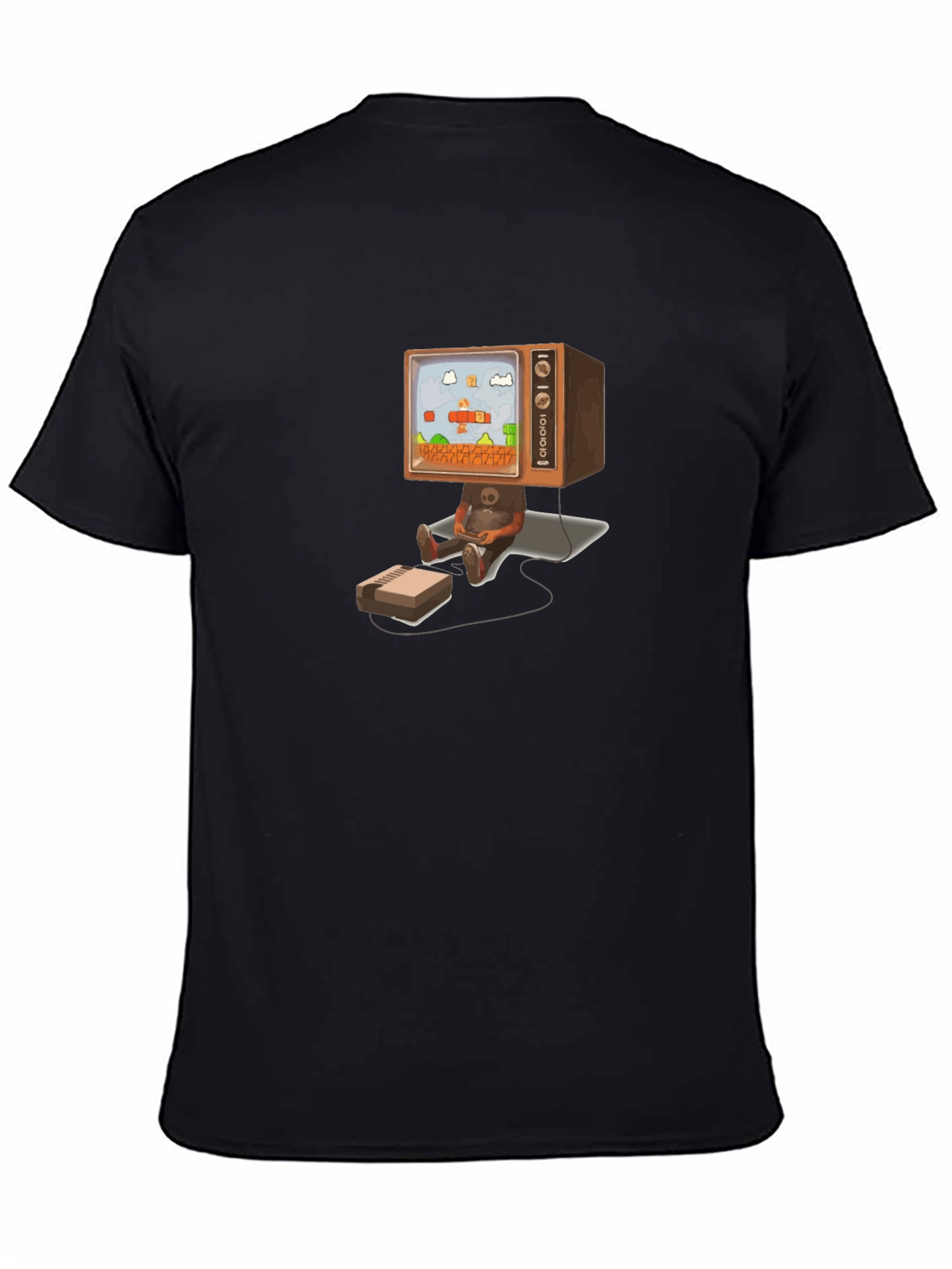 Camiseta Negra Diseño Retro Gaming