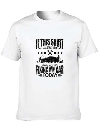 Camiseta Negra Mecánico Arreglando mi coche HOY