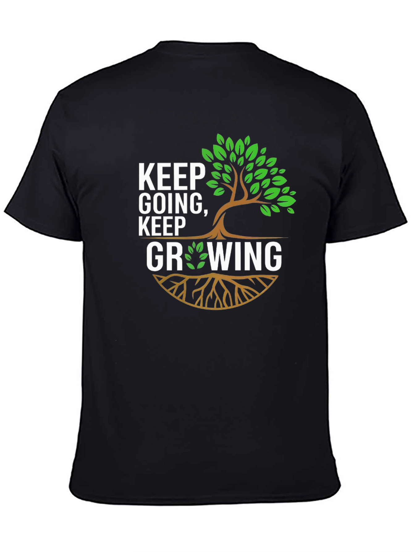 Camiseta Negra: Sigue Adelante Sigue Creciendo