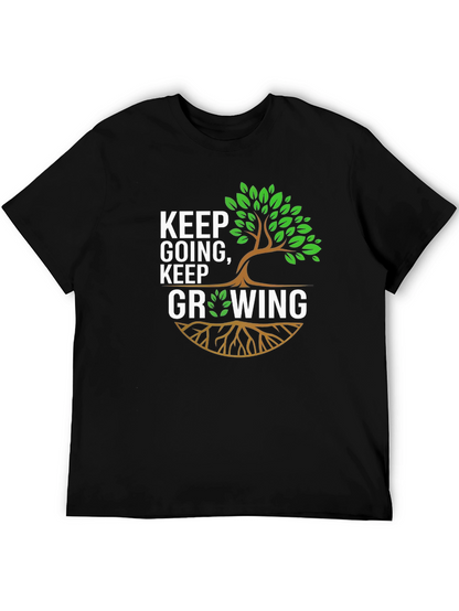 Camiseta Negra: Sigue Adelante Sigue Creciendo