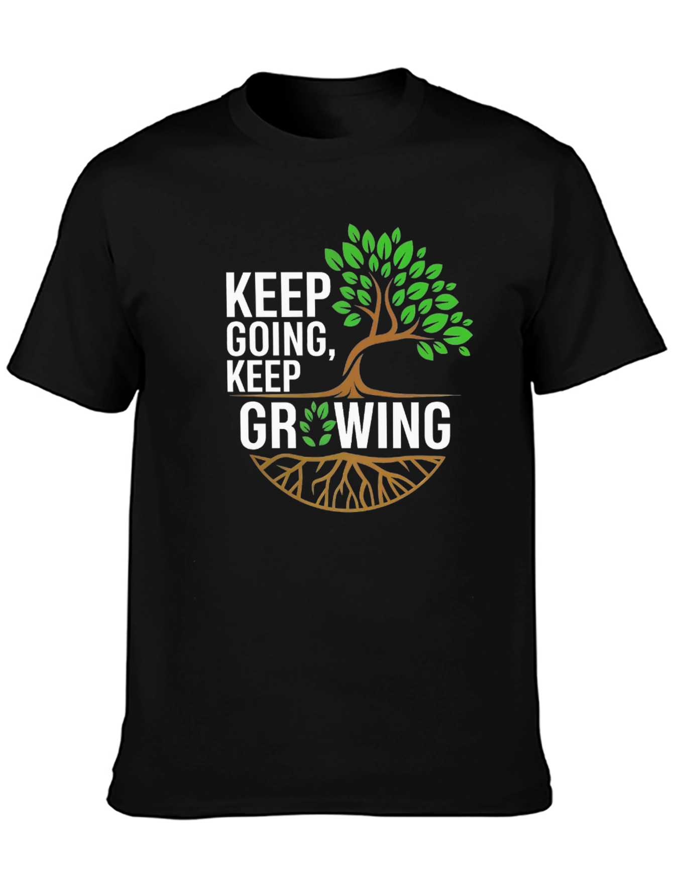 Camiseta Negra: Sigue Adelante Sigue Creciendo