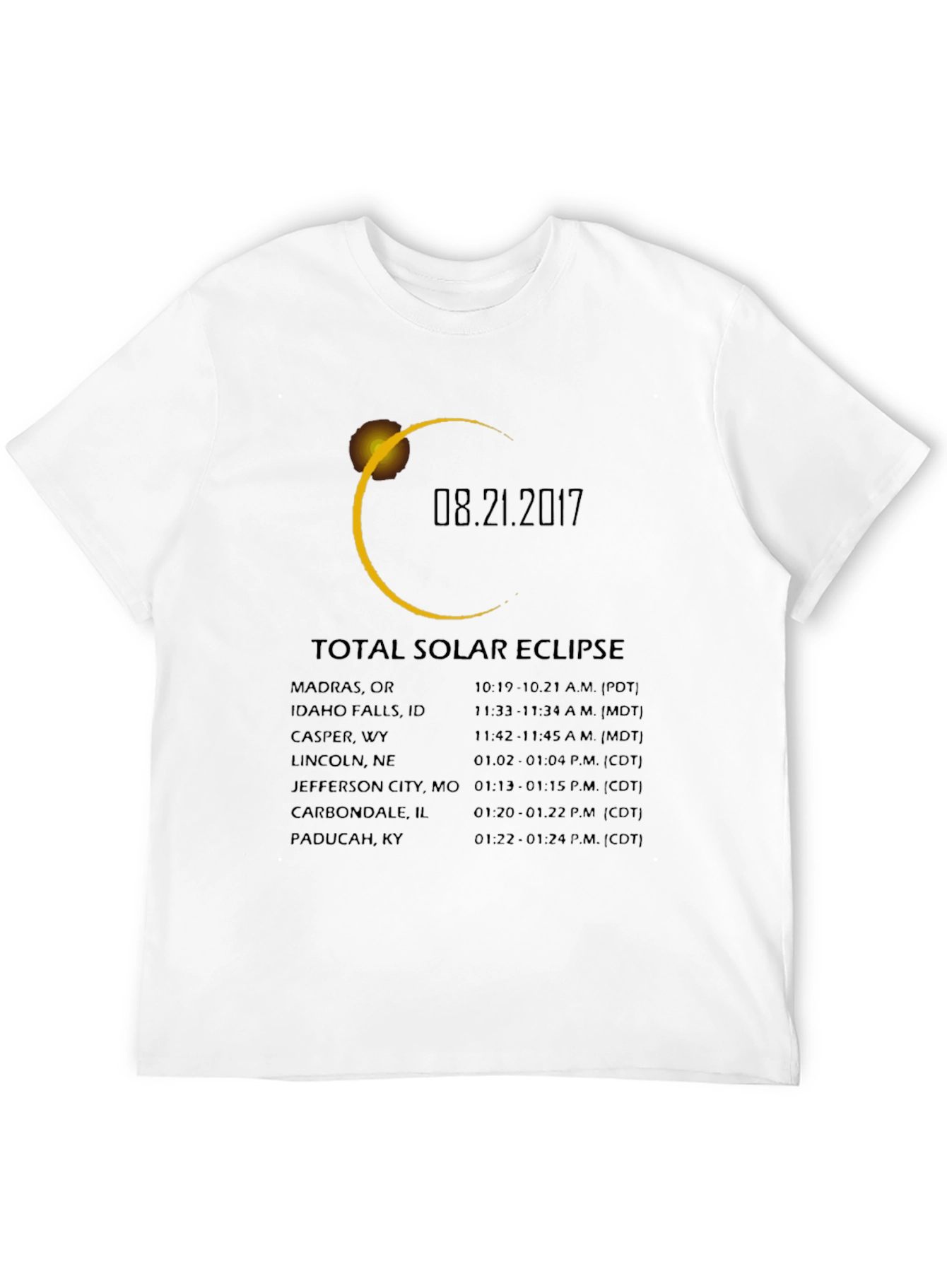Camiseta Eclipse Solar Total 2017