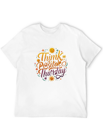 Camiseta Negra Think Positive Thursday