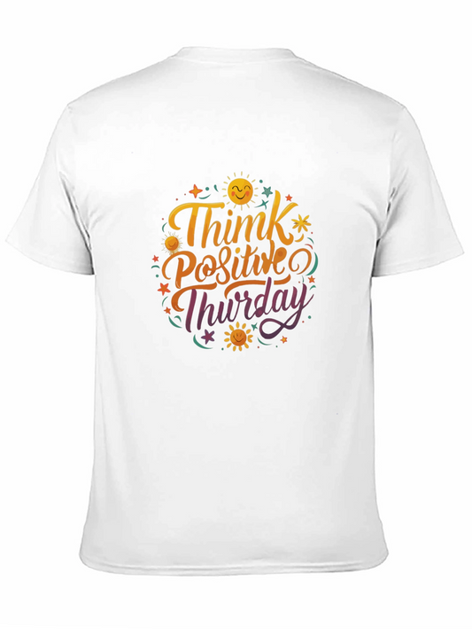 Camiseta Negra Think Positive Thursday