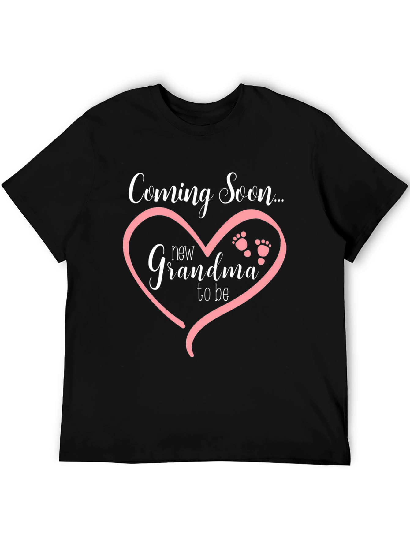 Camiseta Negra Coming Soon New Grandma