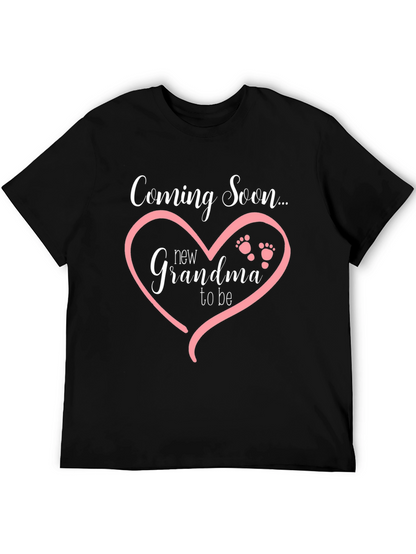 Camiseta Negra Coming Soon New Grandma