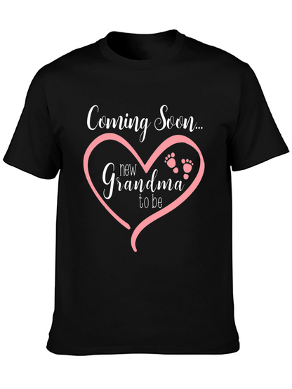 Camiseta Negra Coming Soon New Grandma