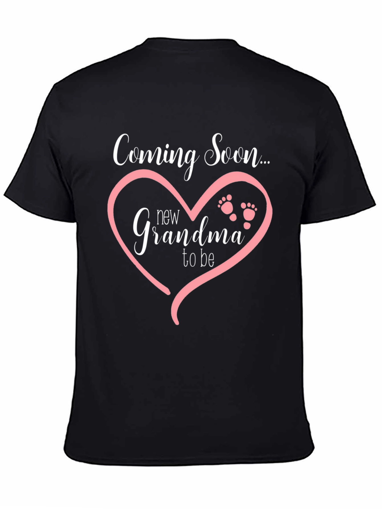 Camiseta Negra Coming Soon New Grandma
