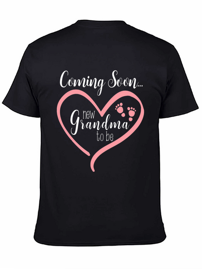 Camiseta Negra Coming Soon New Grandma