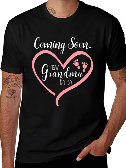 Camiseta Negra Coming Soon New Grandma