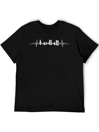 Camiseta Negra Handball Latido del Corazón