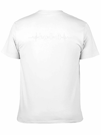 Camiseta Negra Handball Latido del Corazón