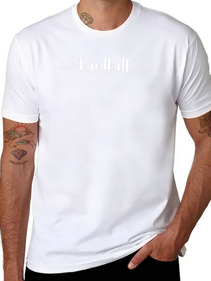 Camiseta Negra Handball Latido del Corazón