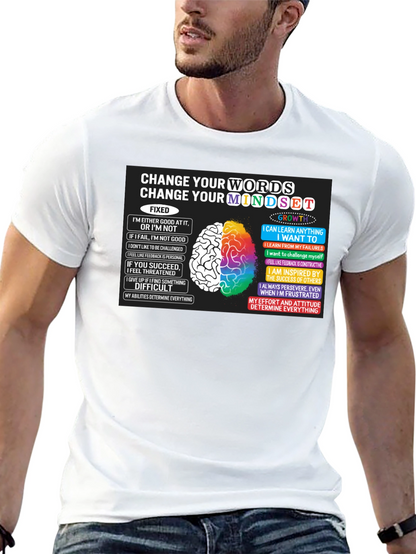Camiseta Negra Cambia Tu Mentalidad