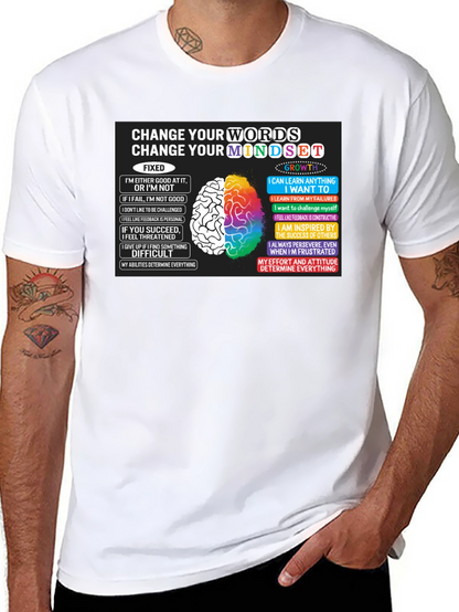 Camiseta Negra Cambia Tu Mentalidad