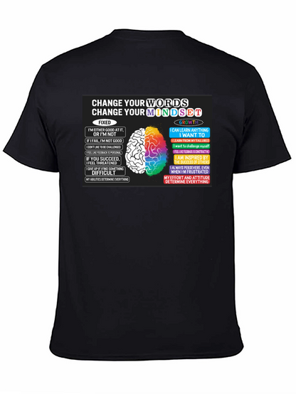 Camiseta Negra Cambia Tu Mentalidad