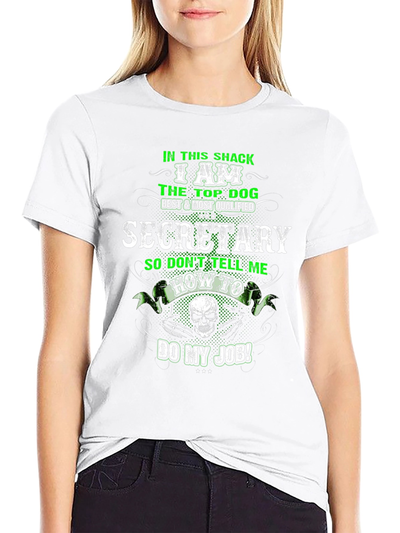 Camiseta Negra Secretario Top Dog