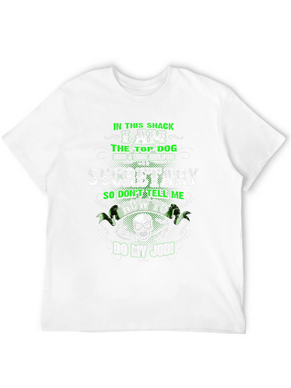 Camiseta Negra Secretario Top Dog