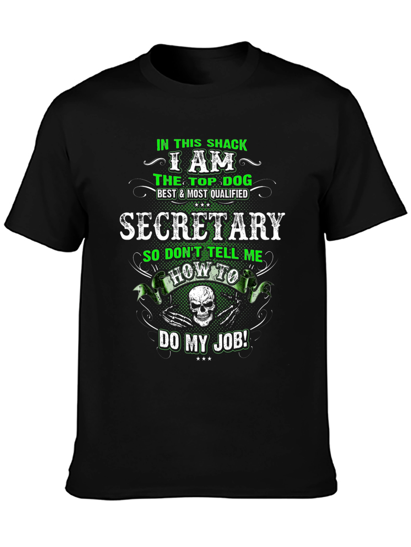 Camiseta Negra Secretario Top Dog