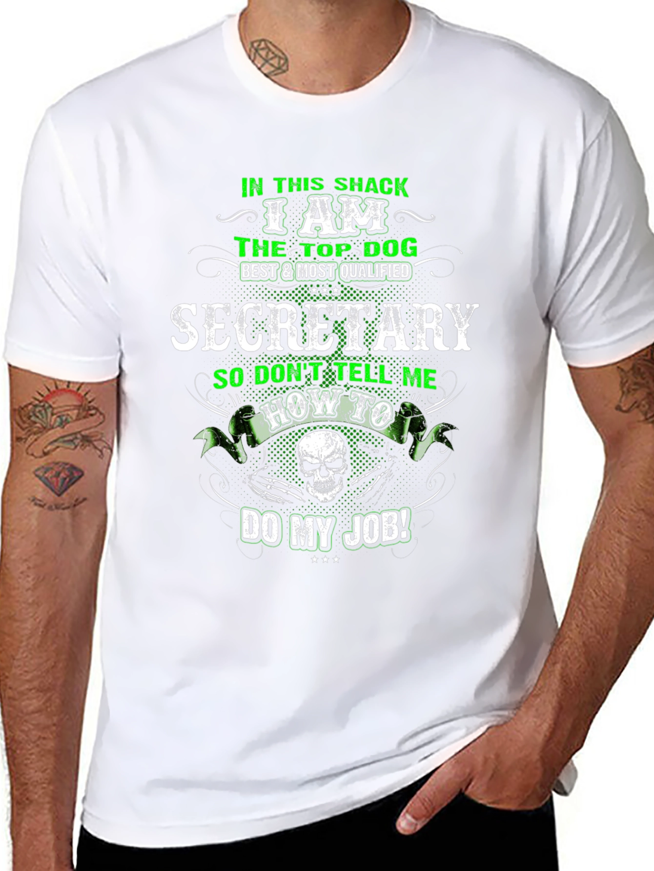 Camiseta Negra Secretario Top Dog