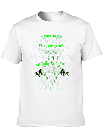 Camiseta Negra Secretario Top Dog
