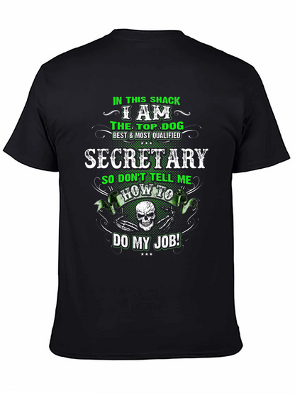 Camiseta Negra Secretario Top Dog