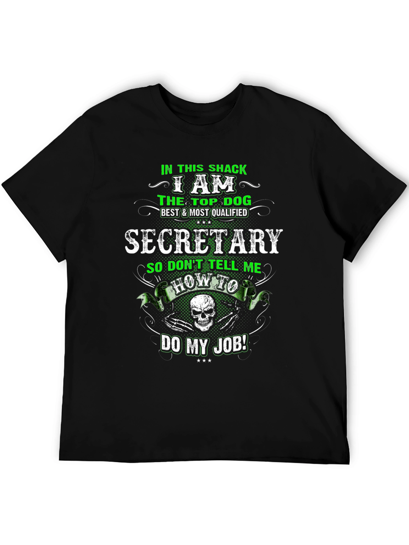 Camiseta Negra Secretario Top Dog