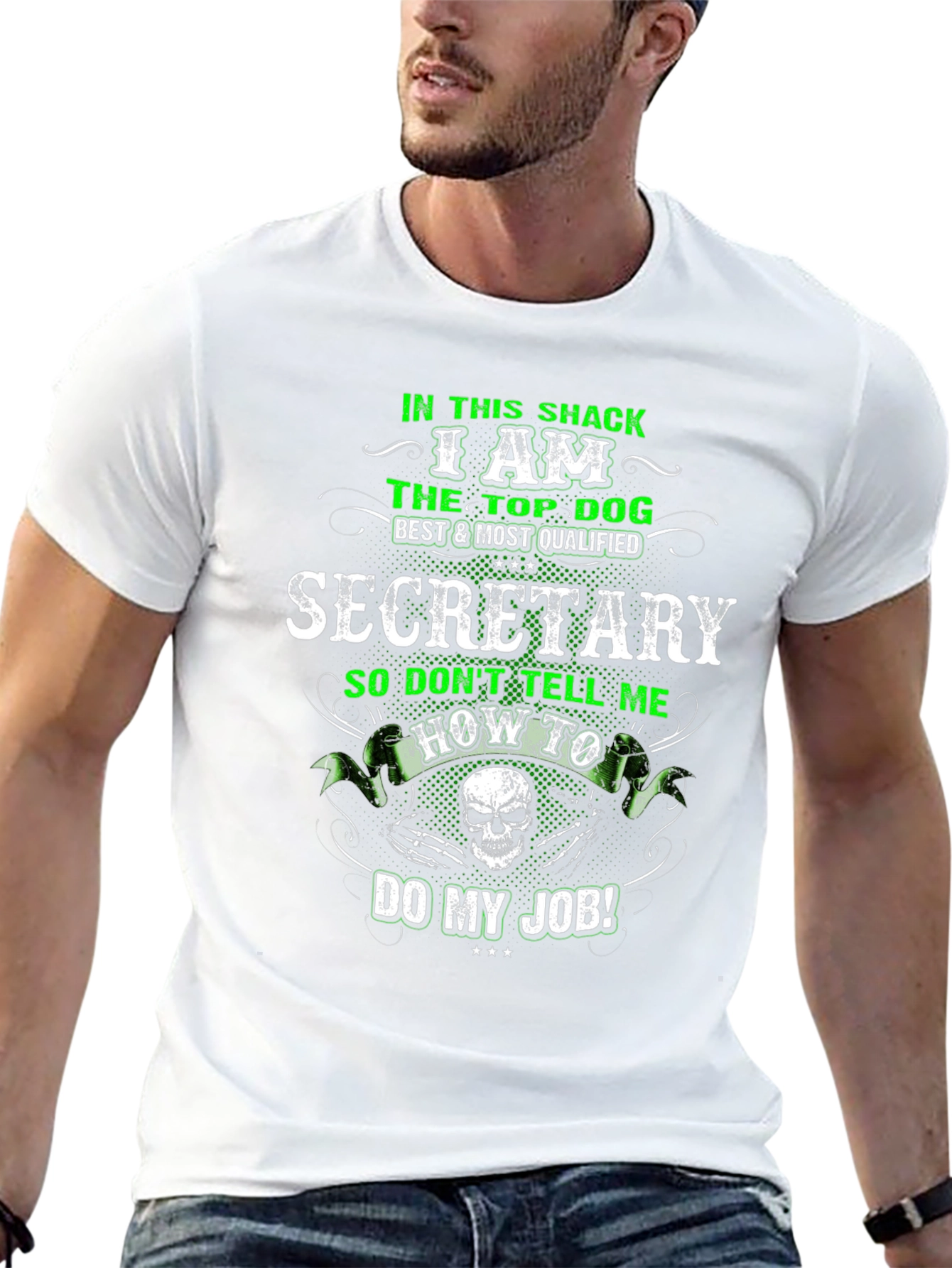 Camiseta Negra Secretario Top Dog