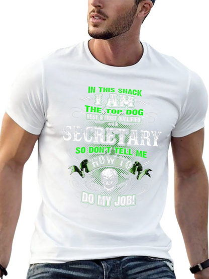 Camiseta Negra Secretario Top Dog