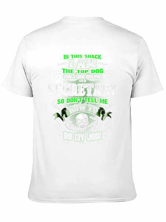 Camiseta Negra Secretario Top Dog