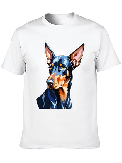 Camiseta Negra con Diseño de Doberman