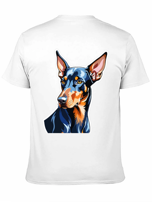 Camiseta Negra con Diseño de Doberman
