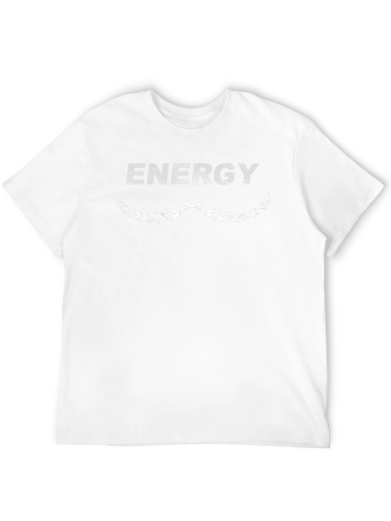 Camiseta Negra Energy Diseño Gráfico para Hombre
