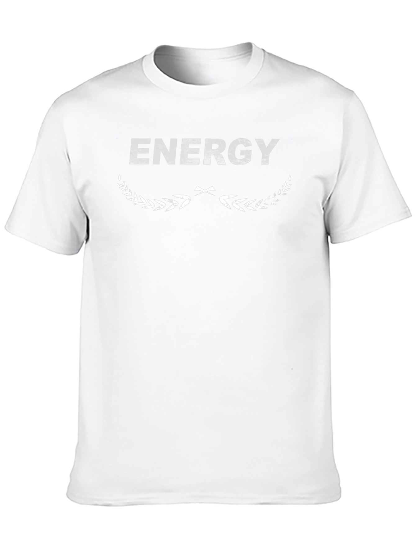 Camiseta Negra Energy Diseño Gráfico para Hombre