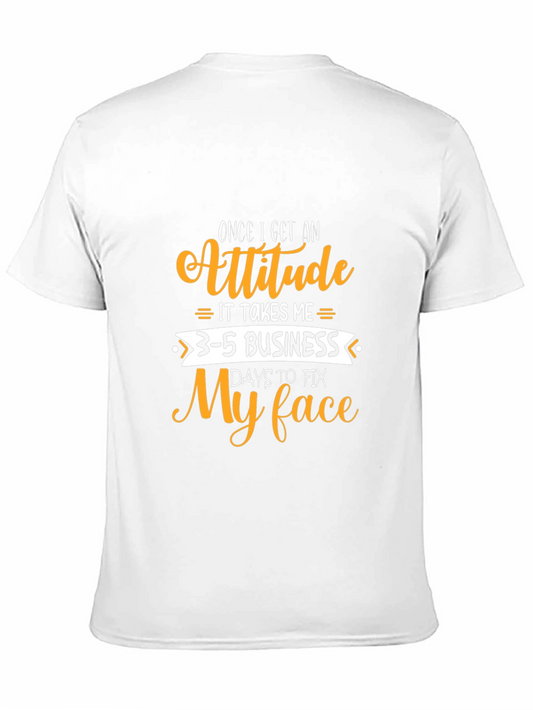 Camiseta Negra con Diseño Gracioso Actitud