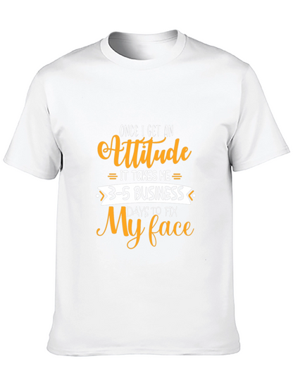 Camiseta Negra con Diseño Gracioso Actitud
