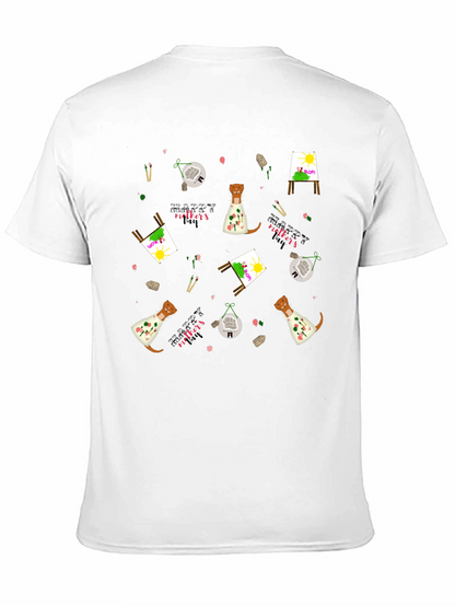 Camiseta Negra con Diseño Día de la Madre Artístico