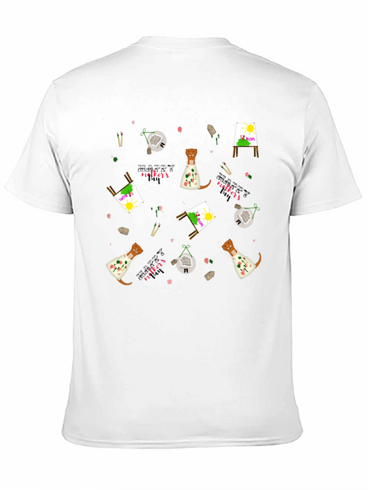 Camiseta Negra con Diseño Día de la Madre Artístico