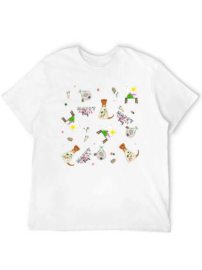 Camiseta Negra con Diseño Día de la Madre Artístico