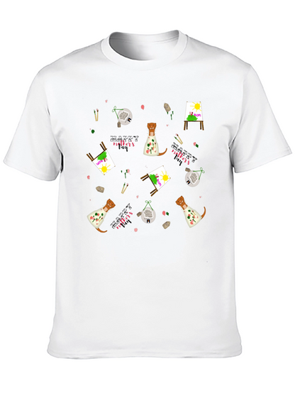 Camiseta Negra con Diseño Día de la Madre Artístico