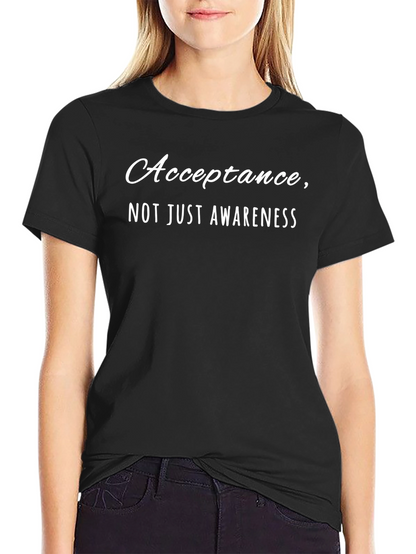 Camiseta Negra: Aceptación No Solo Conciencia