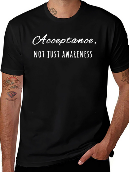 Camiseta Negra: Aceptación No Solo Conciencia