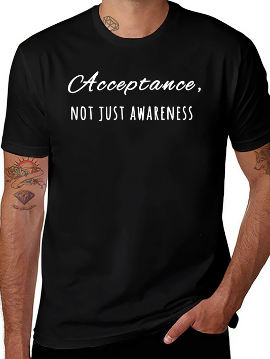 Camiseta Negra: Aceptación No Solo Conciencia